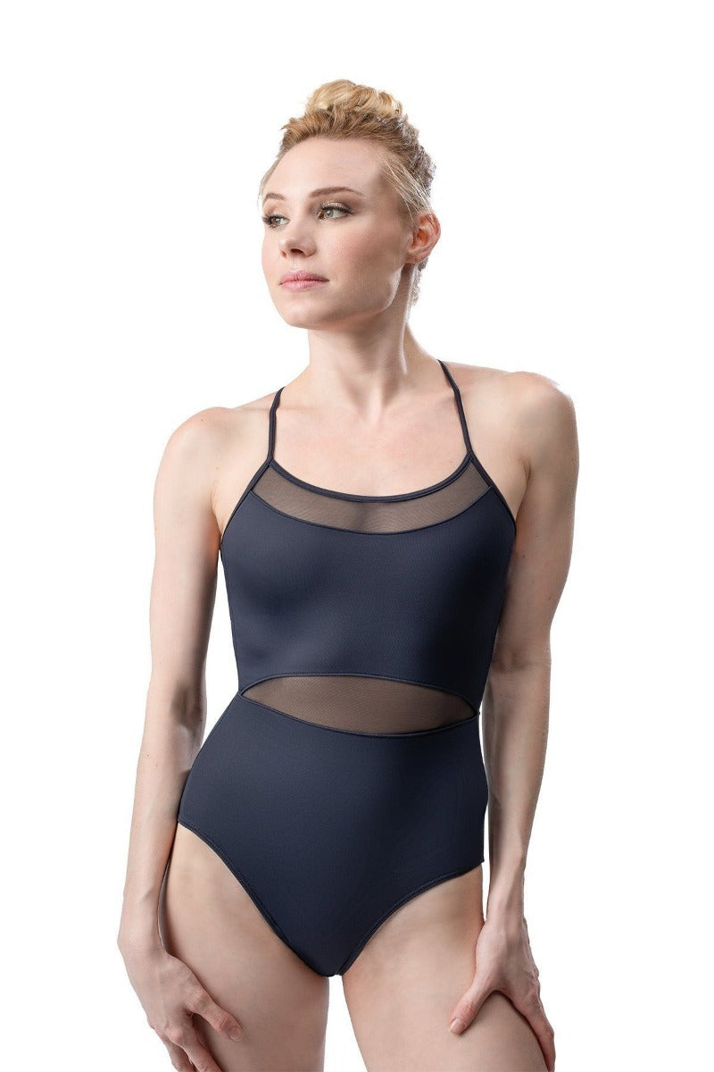 le bos So'Danca Sara Mearns Microfiber/Mesh Lycra Adult Leotard RDE-1929