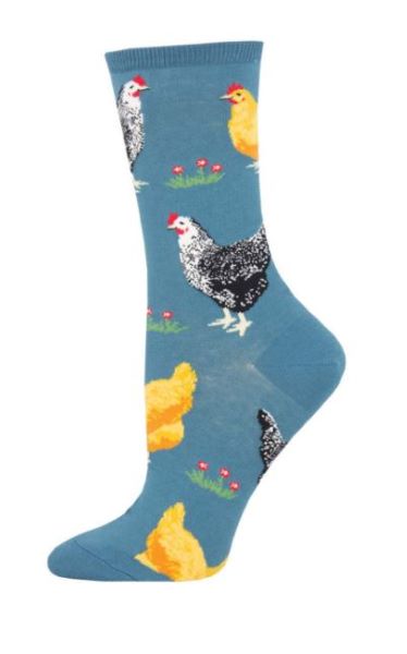 le bos SockSmith Blue Bock Bock Women's Socks WNC1867-BLUE