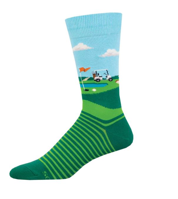 le bos Socksmith Fore Putt Men's Crew Socks MNC3217-GEE