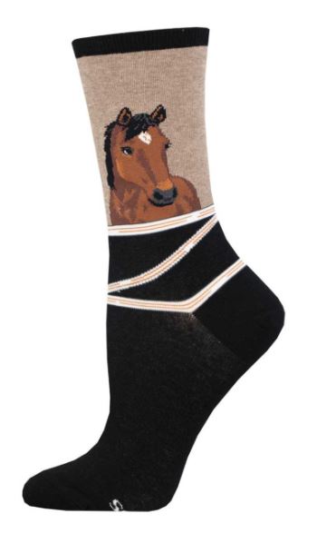 le bos Socksmith Hemp Heather Hey Neigh-bor Women's Crew Socks WNC3167-HEM