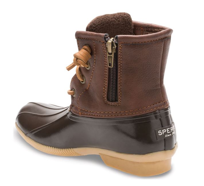 Le Bos Sperry Brown Big Kids Saltwater Duck Boots YG55362