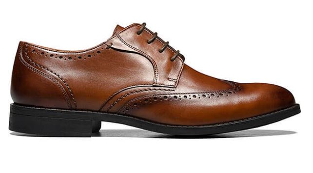 Le Bos Stacy Adams Brown Barlow Wingtip Oxford Mens Dress Shoes 20197-232