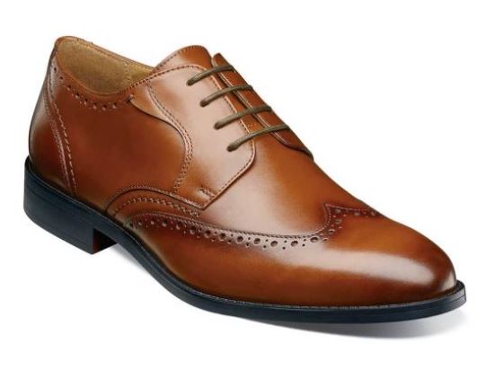 le bos Stacy Adams Brown Barlow Wingtip Oxford Mens Dress Shoes 20197-232