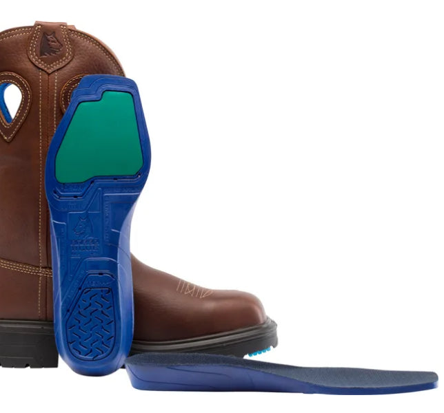 Le Bos Steel Blue Men's Blue Heeler Pull On Western Steel Toe Boot 813945
