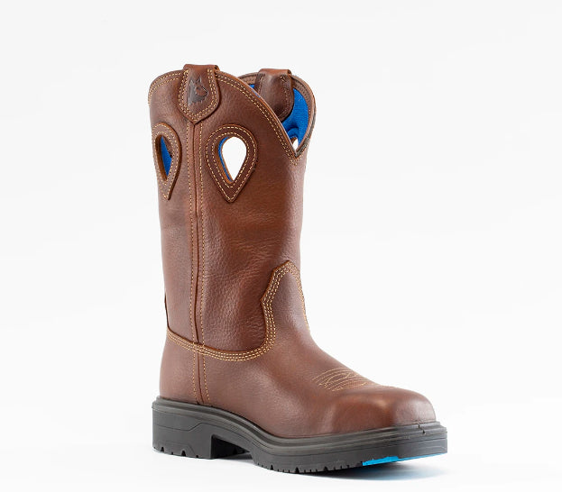 le bos Steel Blue Men's Blue Heeler Pull On Western Steel Toe Boot 813945