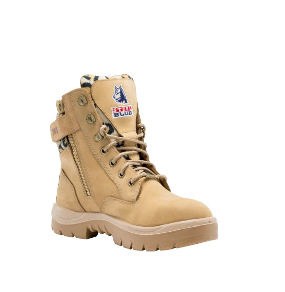 le bos Steel Blue Sand Southern Cross Zip Jungle Ladies' Work Boots 812861W-JUNE