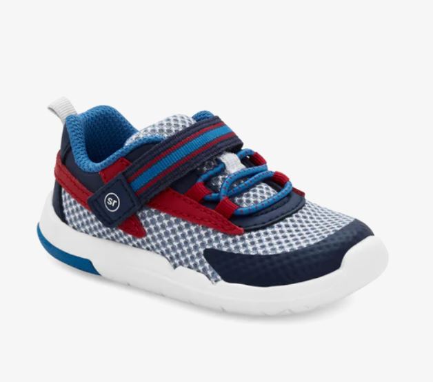 le bos Stride Ride Navy Blue Multi Ian Toddler Boy's Sneakers SRT IAN-NAVY