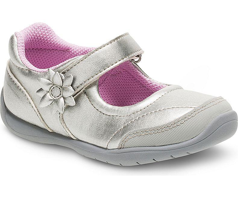 Le Bos Stride Rite Marien Mary Jane Silver Toddler BG55250AC