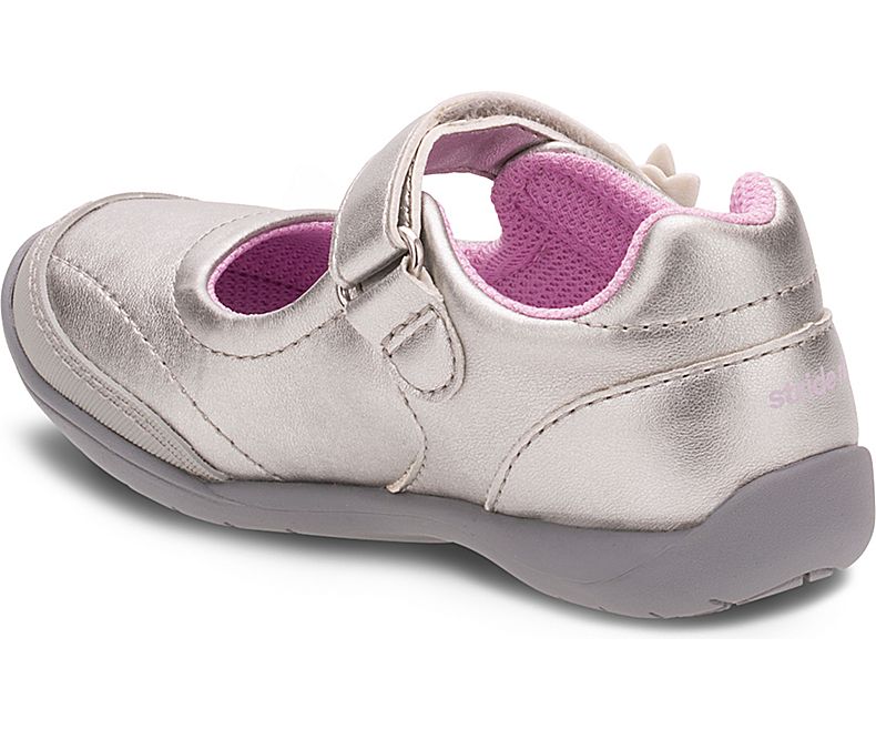 Le Bos Stride Rite Marien Mary Jane Silver Toddler BG55250AC