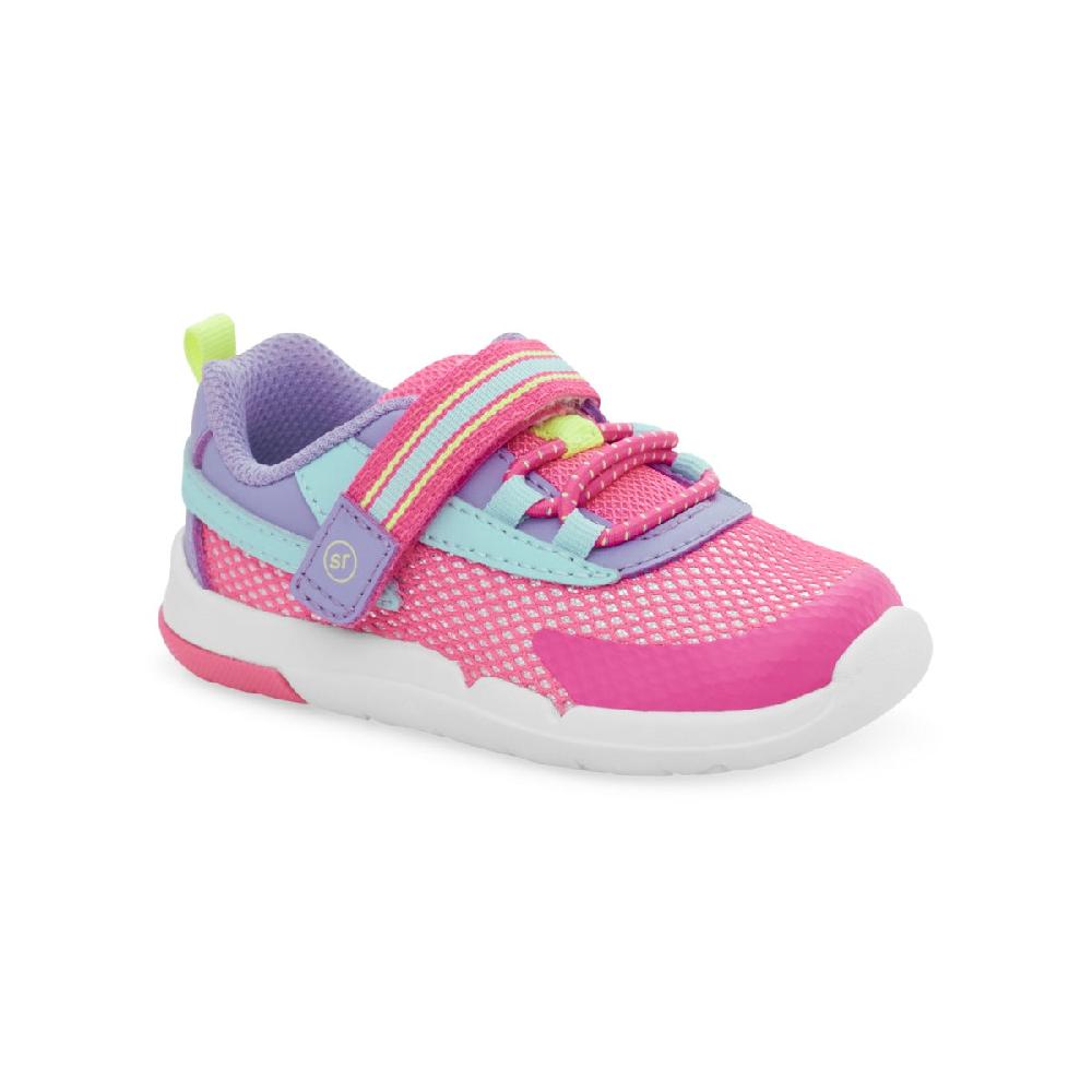 le bos Stride Rite Pink Multi SRT Ian Toddler Girls' Sneakers (Sizes 4-8) BG031401