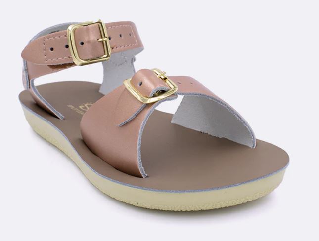 le bos Sun-San Surfer H&L Rose Gold Little Kids Sandals 1721V
