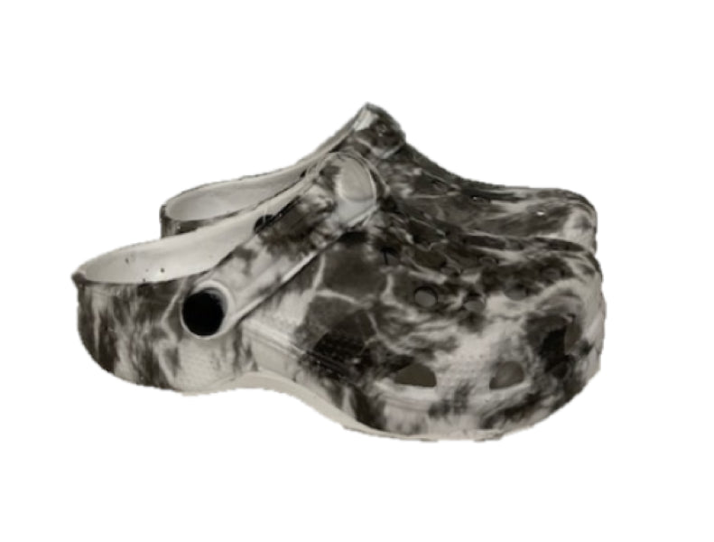 le bos Surf7 Black and White Boys Clogs Sizes FF280B-BKWHT