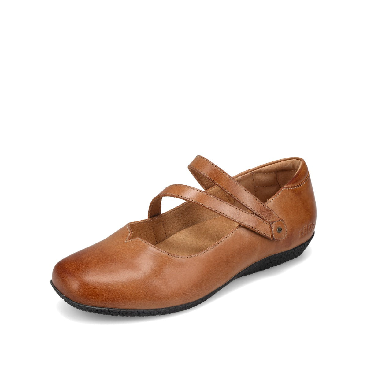 Le Bos Taos Caramel Banter Women's Mary Jane Flat Shoes BRN-14209-CARA