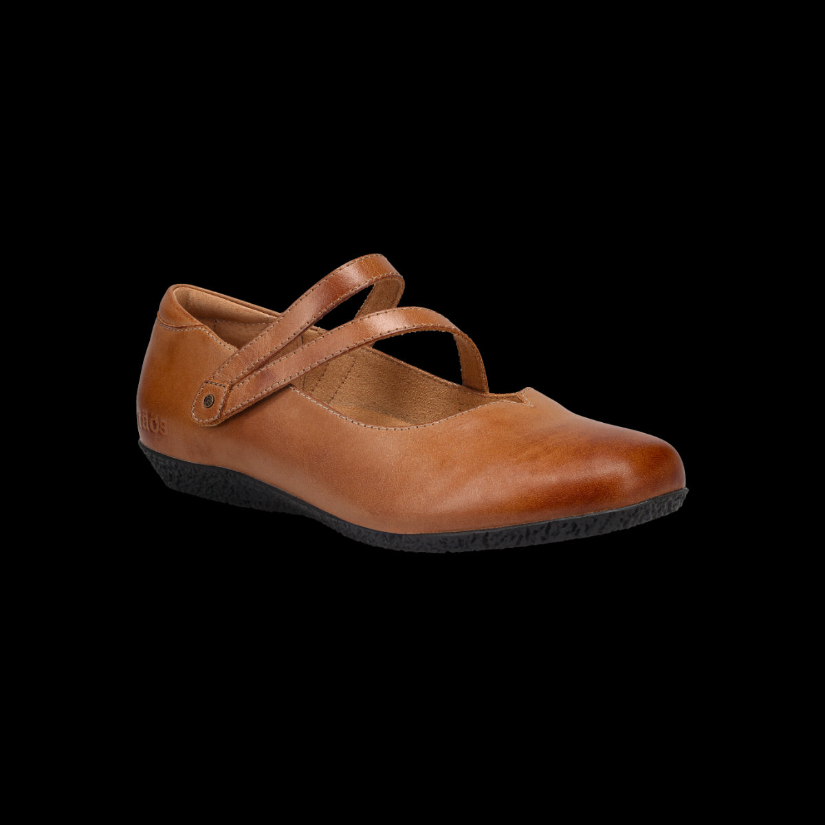 le bos Taos Caramel Banter Women's Mary Jane Flat Shoes BRN-14209-CARA