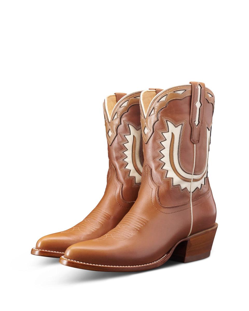 Le Bos Tecovas Caramel Jolene Women's Cowhide Western Cowgirl Boots JOLENE-CARMEL
