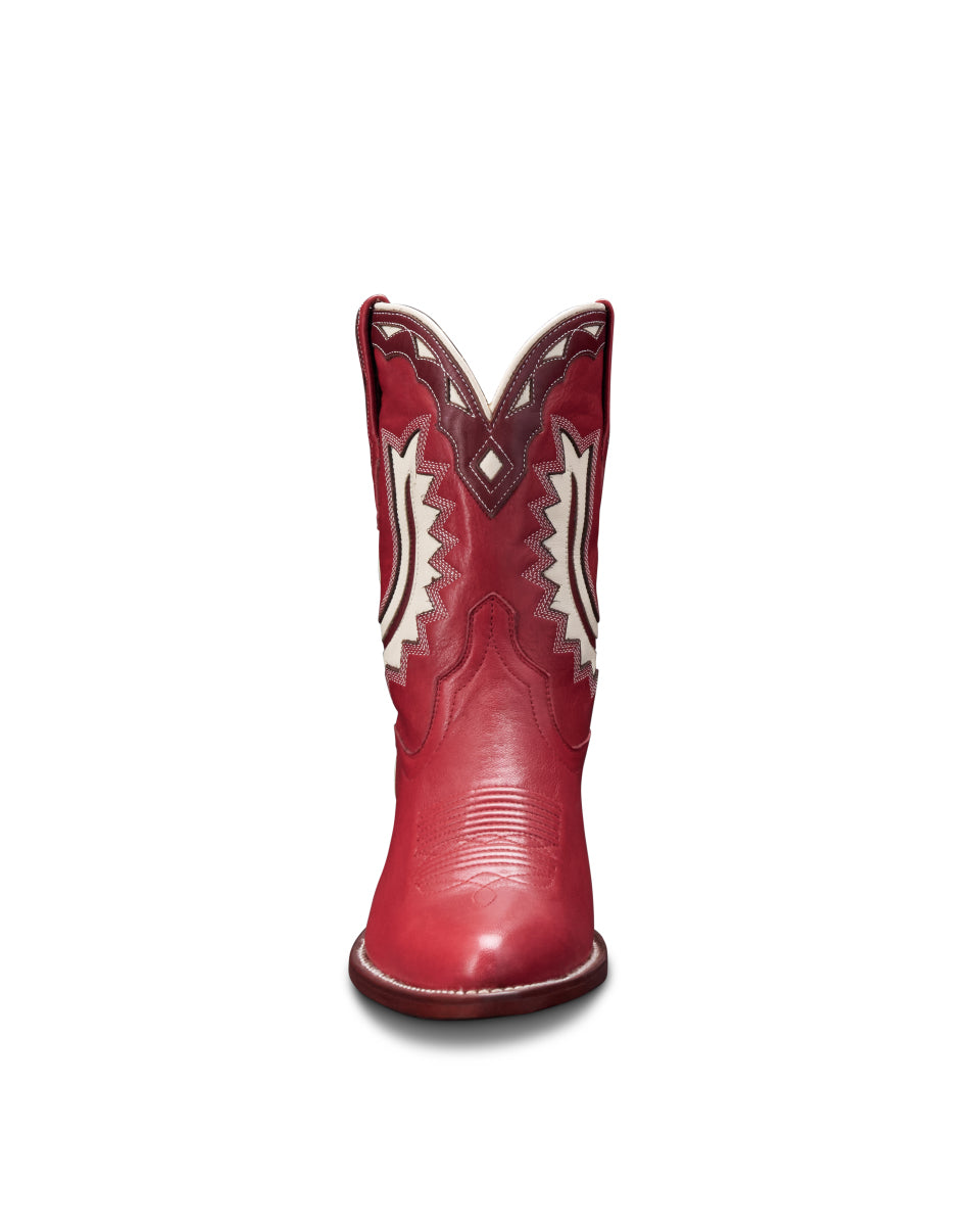Le Bos Tecovas Crimson Jolene Women's Cowhide Western Cowgirl Boots JOLENE-CRIMSON