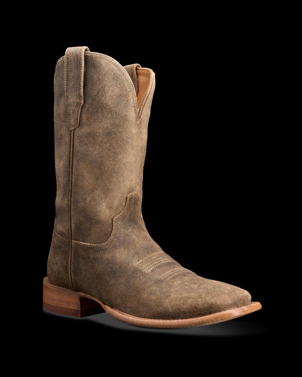 Le Bos Tecovas Gravel The Doc Men's Suede Cowboy Boots THE DOC GRAVEL