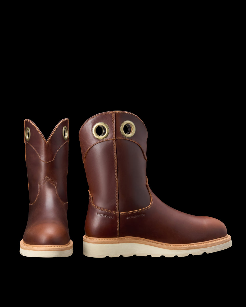 le bos Tecovas Maple Cowhide Longhaul Men's Waterproof Roper Composite Toe Work Boots M10082MAP