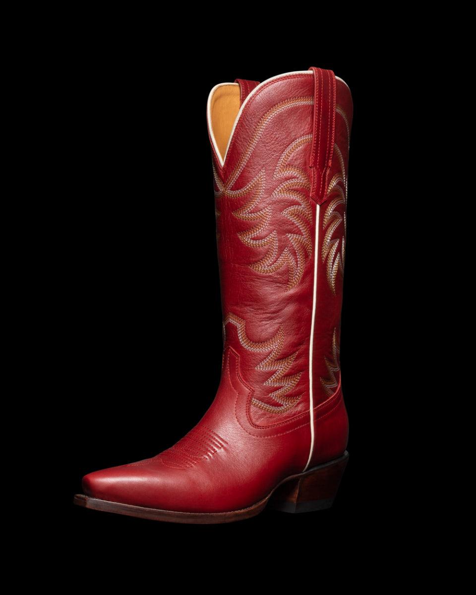 Le Bos Tecovas Scarlet The Annie Women's Cowhide Western Boots ANNIE SCARLET