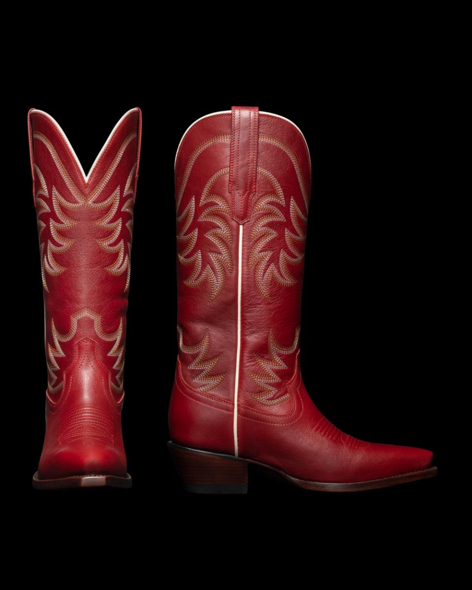 le bos Tecovas Scarlet The Annie Women's Cowhide Western Boots ANNIE SCARLET