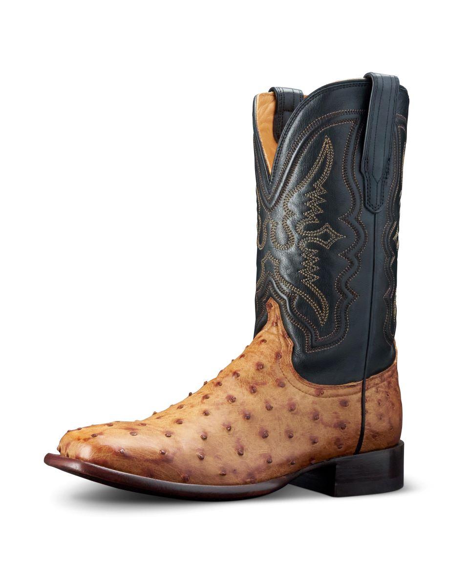 Le Bos Tecovas Sunset/Midnight Emmitt Men's Ostrich Cowboy Boots EMMITT SUNSET