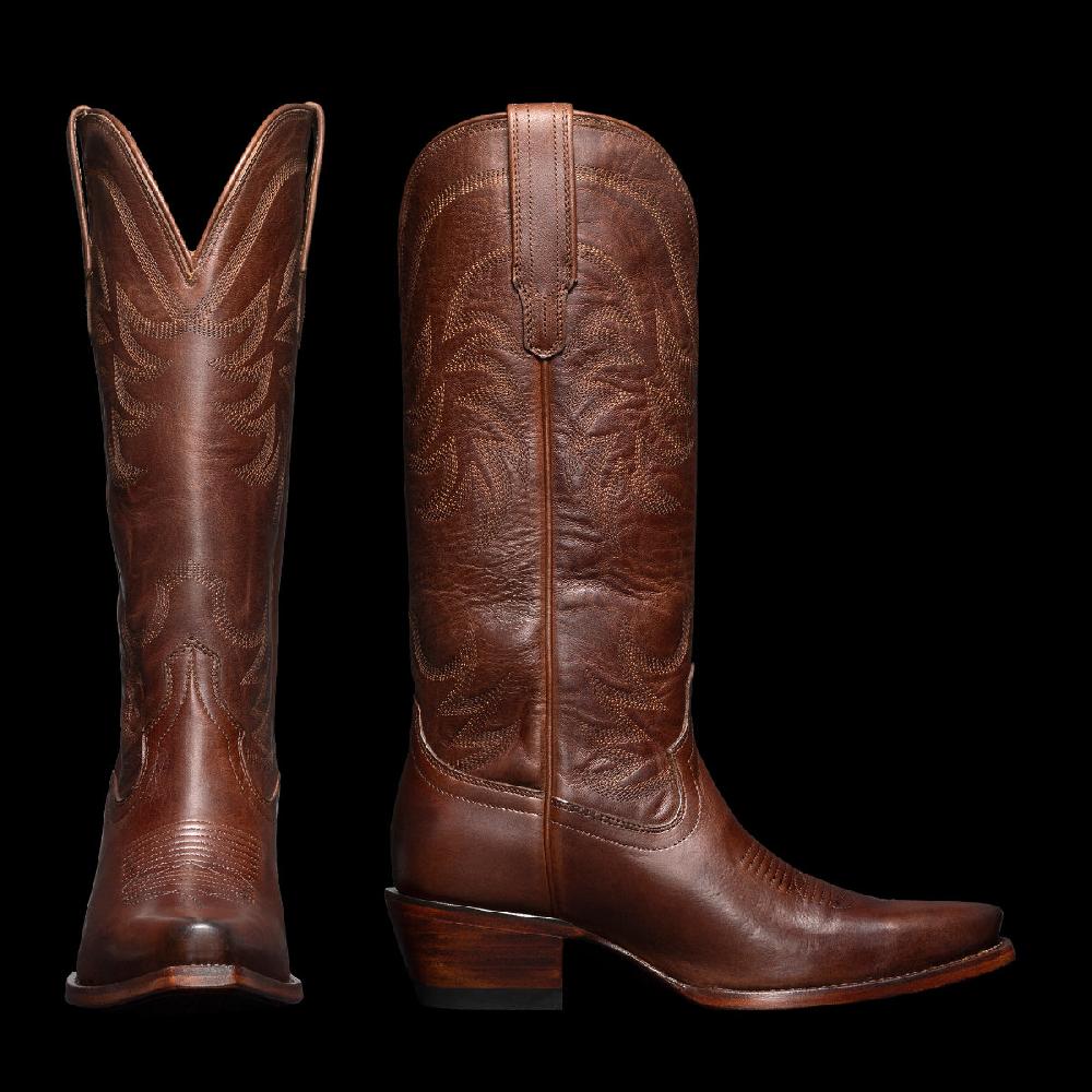 le bos Tecovas The Annie Sequoia 14 Inch Snip Toe Women's Cowgirl Boots ANNIE SEQUOIA