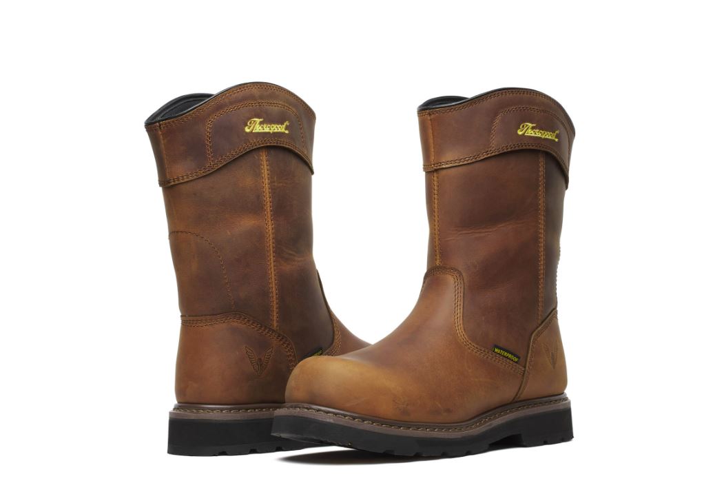 Le Bos Thorogood Crazy Horse Men's 11 Inch Jobsite Series Composite Toe Waterproof Work Boots 804-4343