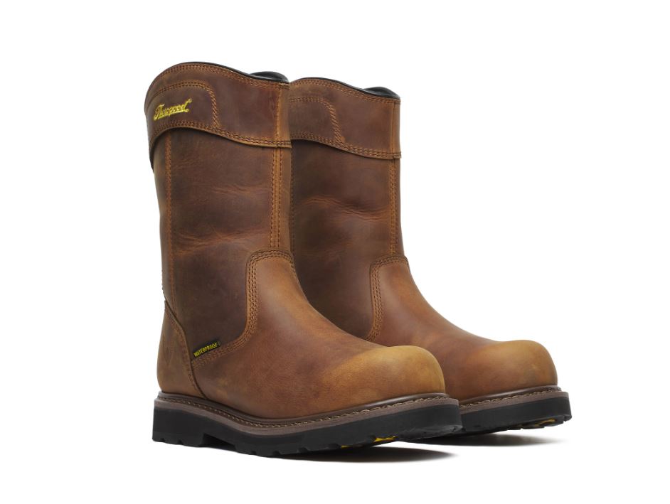 le bos Thorogood Crazy Horse Men's 11 inch Jobsite Series Composite Toe Waterproof Work Boots 804-4343