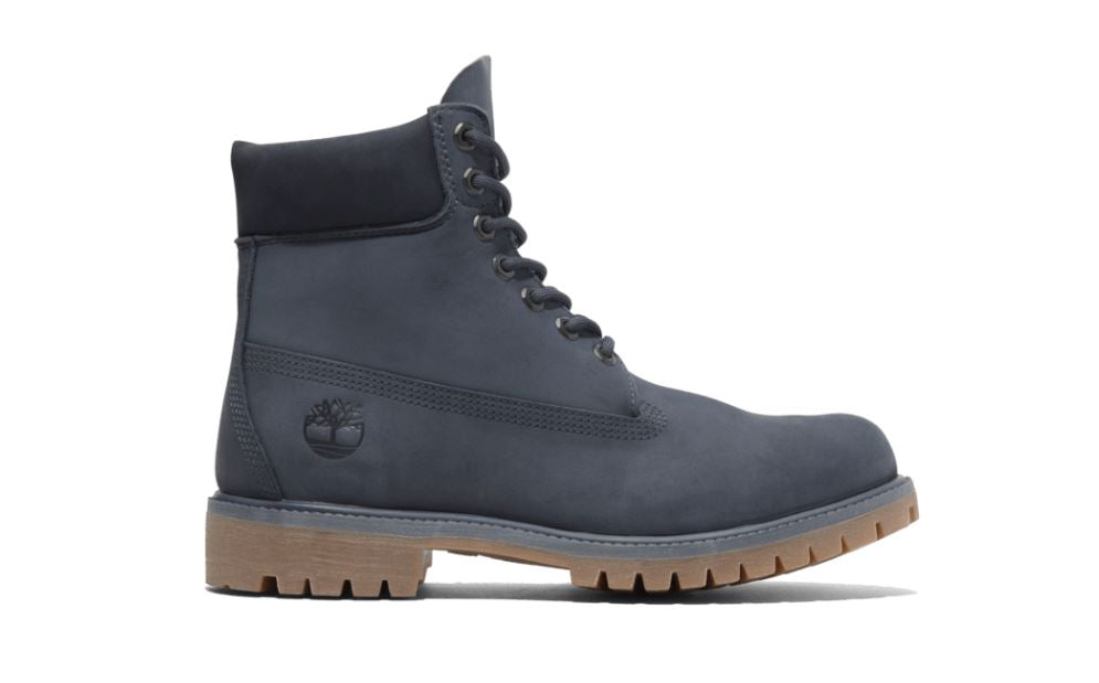 le bos Timberland Dark Blue Nubuck 6 inch Premium Lace Up Men's Waterproof Boots TB0A2P6WEP2
