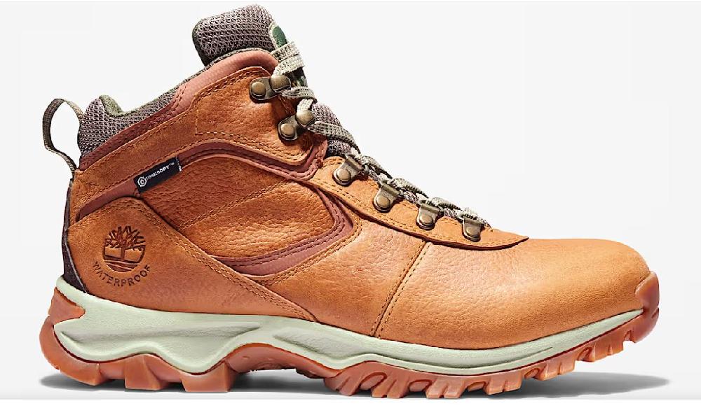 le bos Timberland Light Brown Full-Grain Mt. Maddsen Waterproof Men's Hiking Boots TB1A1J1N230
