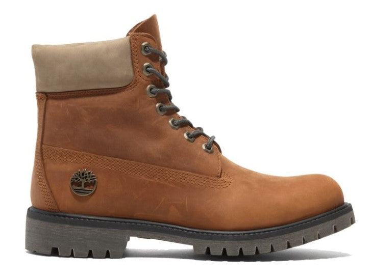 le bos Timberland Medium Orange Full Grain Premium 6 inch Men's Lace Up WP Boots TB0A2P6WEJD