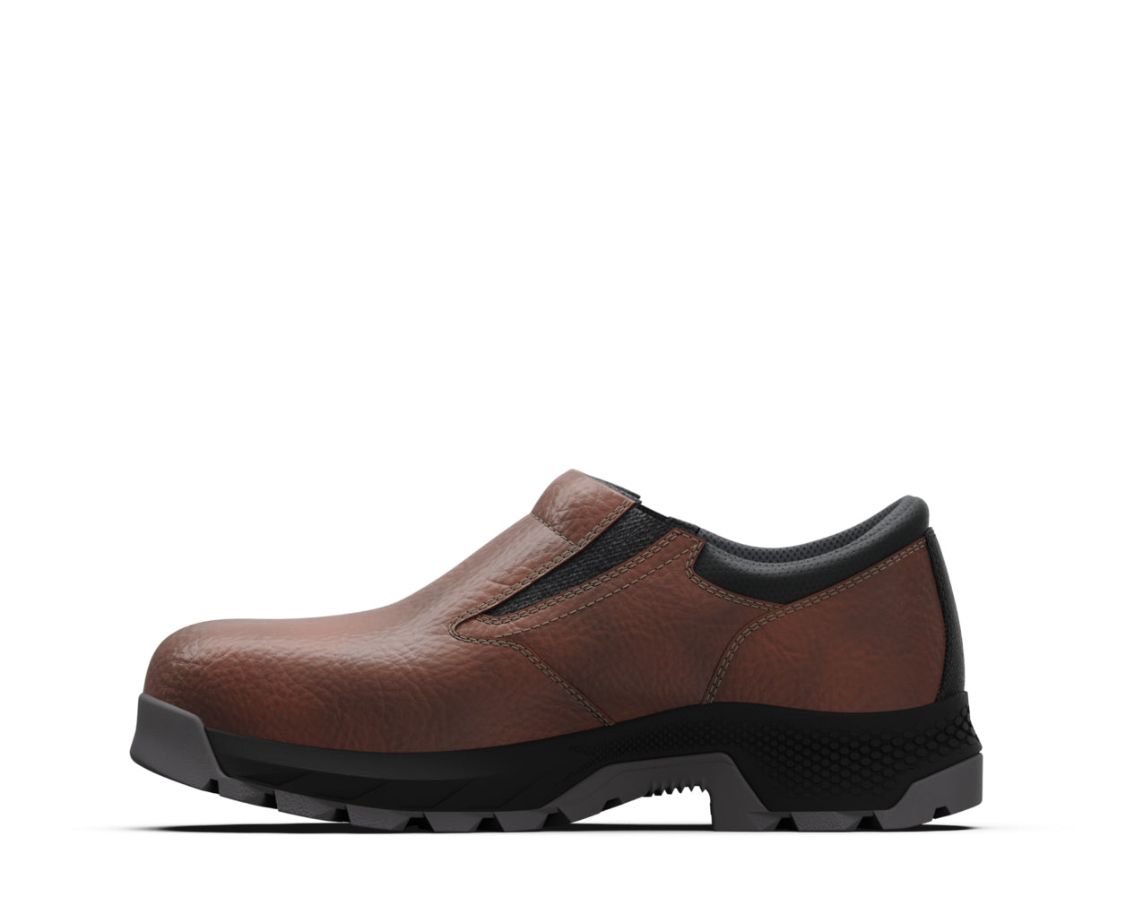 Le Bos Timberland PRO Brown Titan EV Slip On CT Composite Safety Toe Men's Work Shoes A5YC3