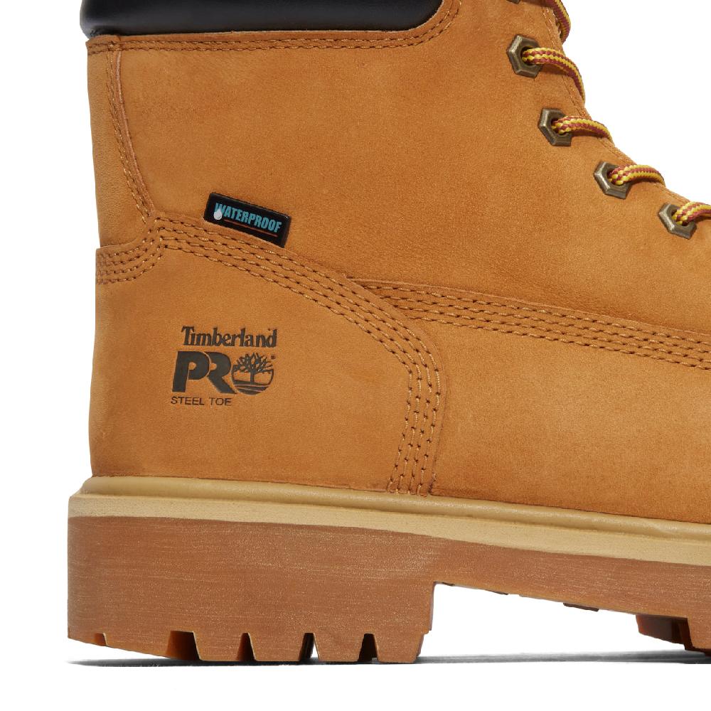 Le Bos Timberland Pro Wheat 6 Inch Dirct Attach Steel Toe WP Ins 200G Men's Work Boots TB1650167131