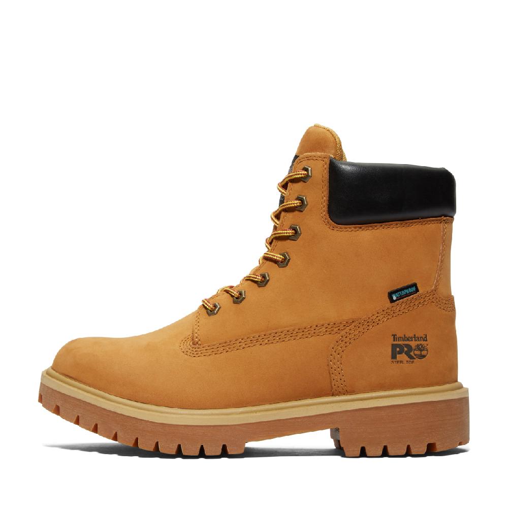 Le Bos Timberland Pro Wheat 6 Inch Dirct Attach Steel Toe WP Ins 200G Men's Work Boots TB1650167131