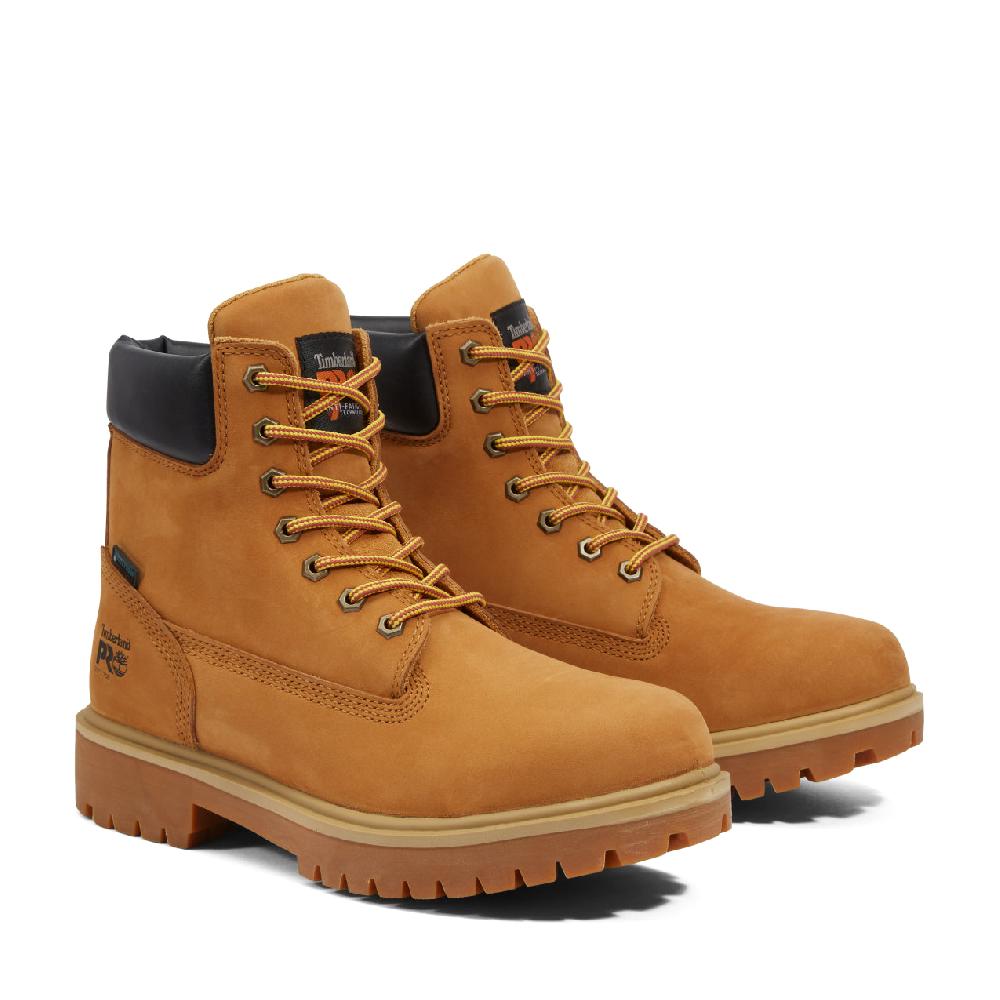 Le Bos Timberland Pro Wheat 6 Inch Direct Attach WP Ins 200G Men's Soft Toe Work Boots TB1650307131