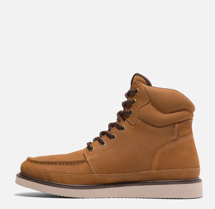 Le Bos Timberland Wheat Nubuck Newmarket Mid Lace Up Men's Boots TB0A698F754