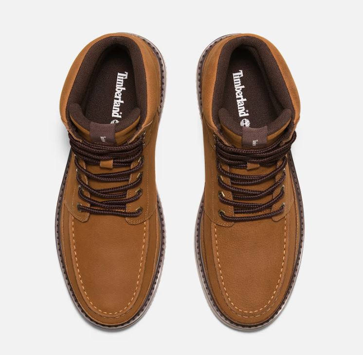 Le Bos Timberland Wheat Nubuck Newmarket Mid Lace Up Men's Boots TB0A698F754