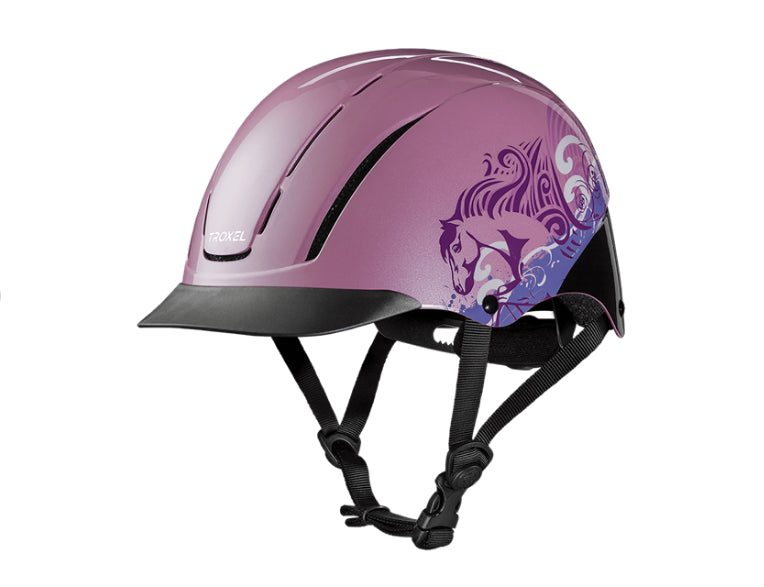 le bos Troxel Pink Dreamscape Spirit Riding Helmet 04-538