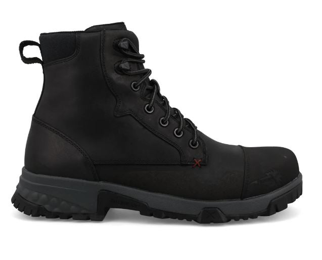 Le Bos Twisted X Black 6 Inch Men's Work Boots MXCN005