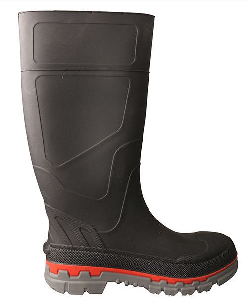 Le Bos Twisted X Black Steel Toe Mens Waterproof Mud Boots MWBS002