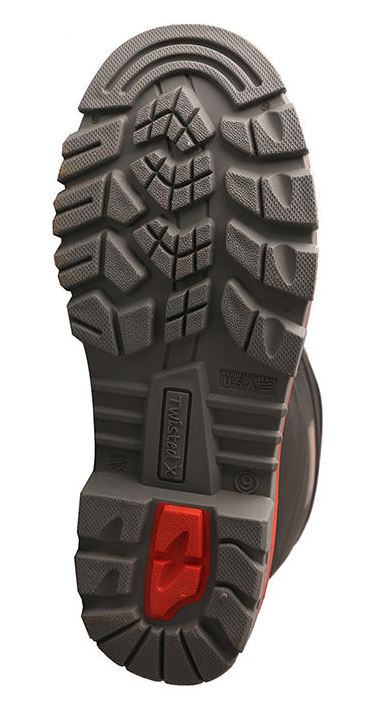 Le Bos Twisted X Black Steel Toe Mens Waterproof Mud Boots MWBS002