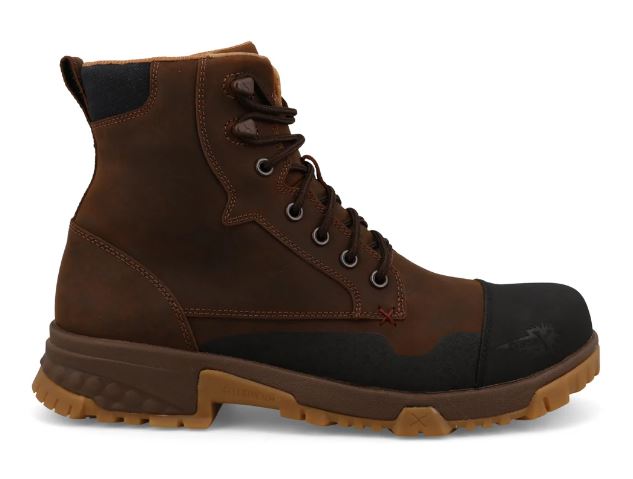 Le Bos Twisted X Brown 6 Inch Men's Work Boots MXCN004