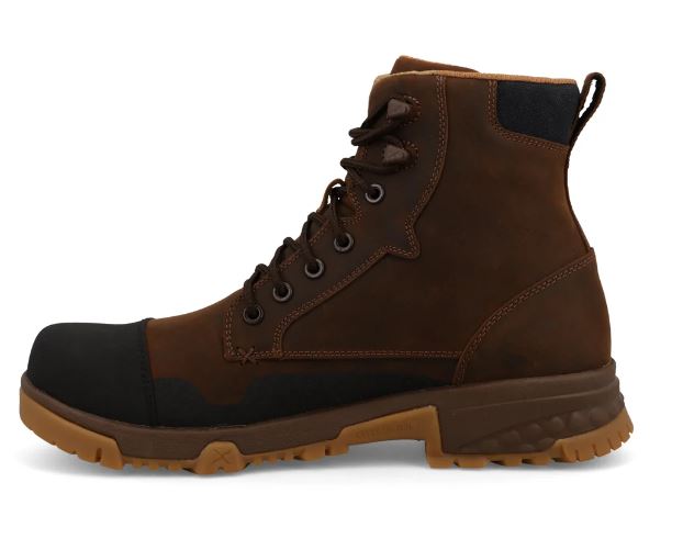 Le Bos Twisted X Brown 6 Inch Men's Work Boots MXCN004