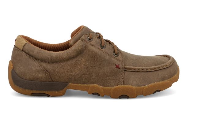 Le Bos Twisted X Brown Ultralite X Driving Moc Men's Boat Shoes MDMU003