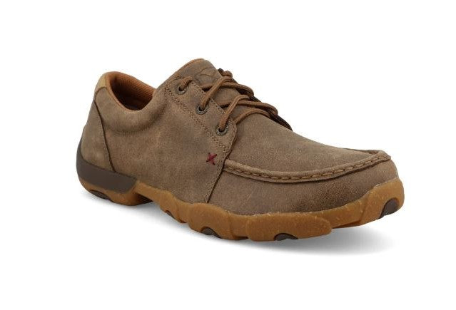 le bos Twisted X Brown Ultralite X Driving Moc Men's Boat Shoes MDMU003