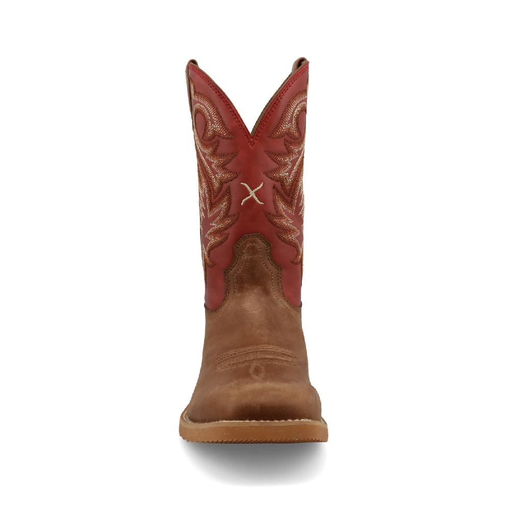Le Bos Twisted X Brown With Red Top Tech X 11 Inch Men's Western Boots MXTR010