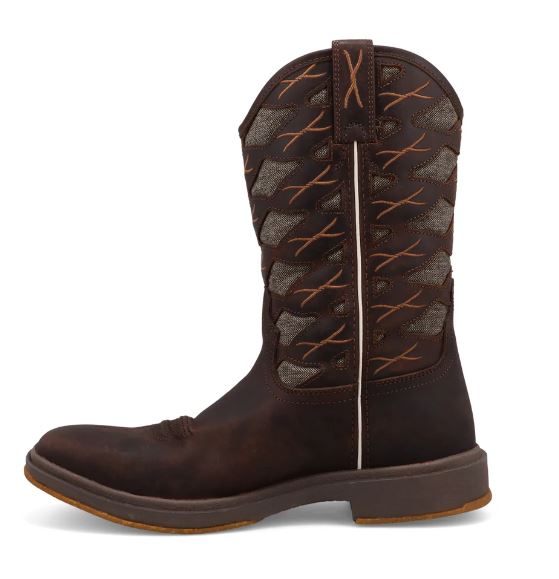 Le Bos Twisted X Chocolate Brown Ultralite X Men's Western Boots MUL0001