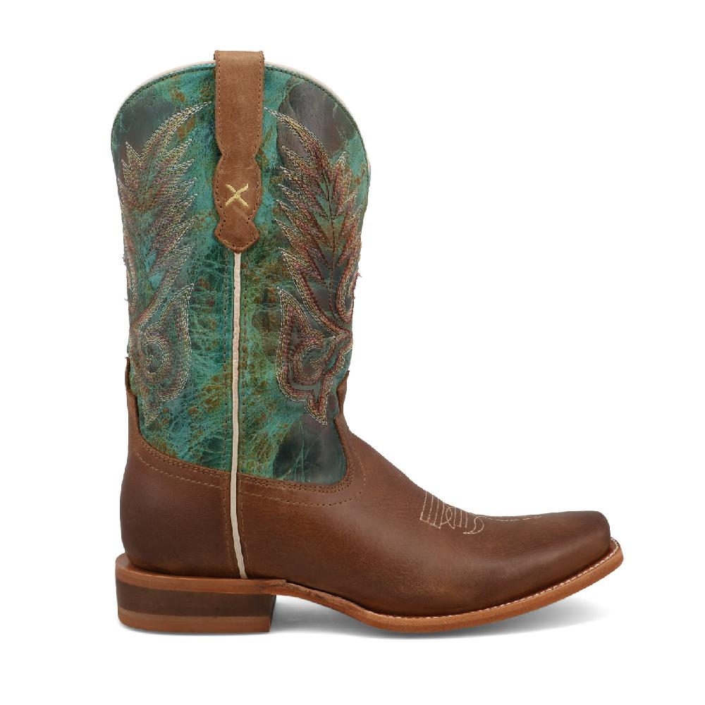 Le Bos Twisted X Ginger & Distressed Turquoise Women's 11 Inch NS Toe Rancher Boots WRAL021