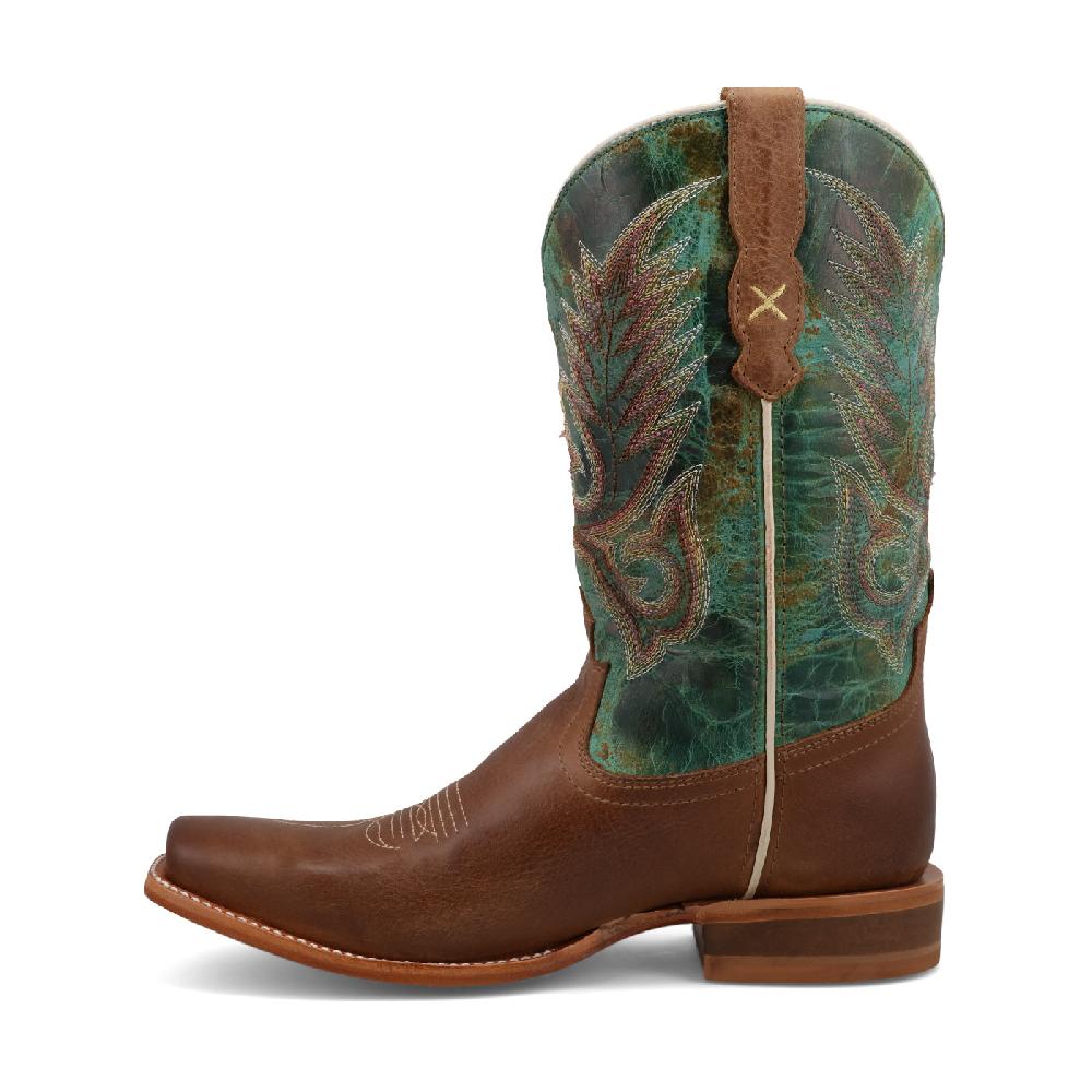 Le Bos Twisted X Ginger & Distressed Turquoise Women's 11 Inch NS Toe Rancher Boots WRAL021