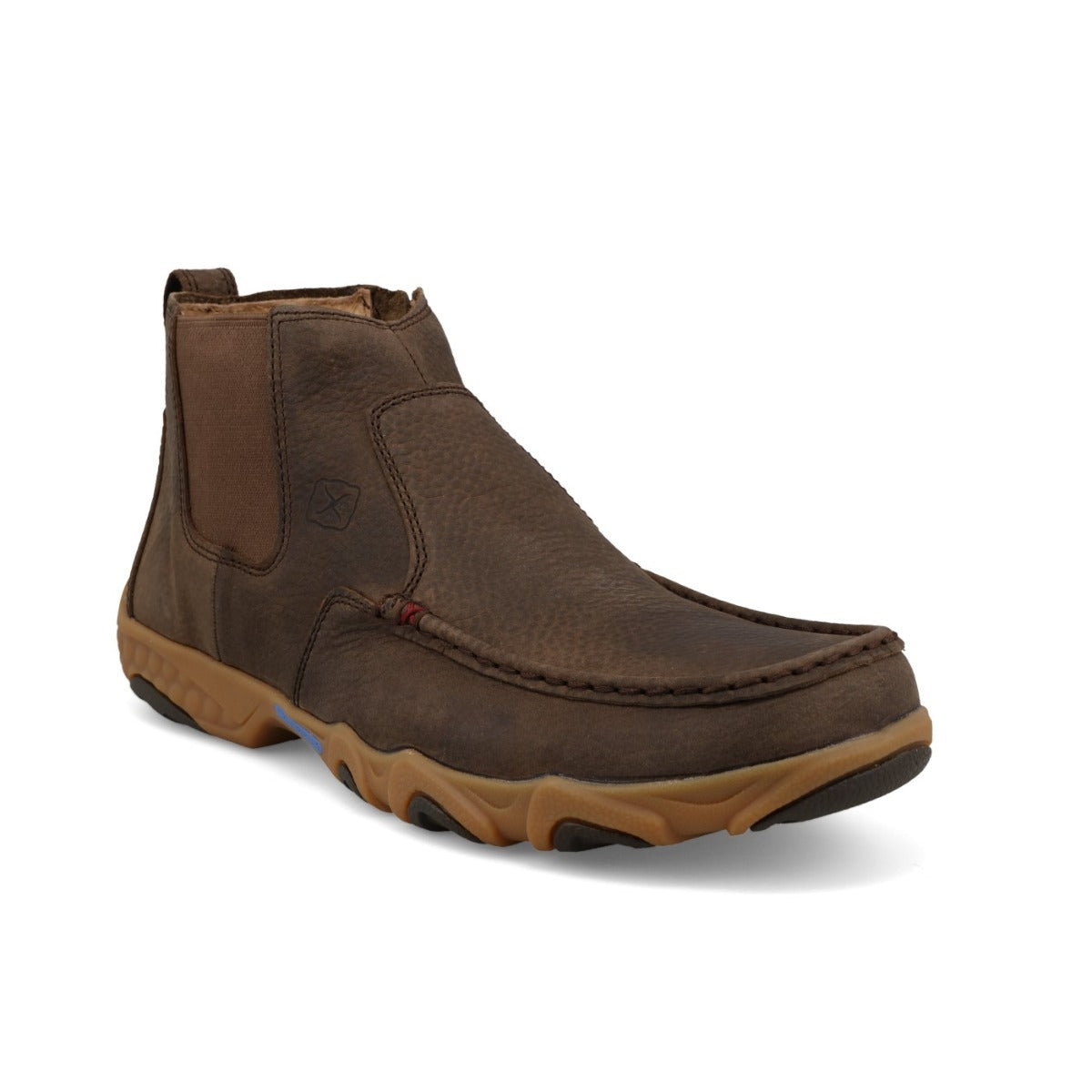 le bos Twisted X Leather 4 inch Men's Chelsea Driving Moc MDMX001